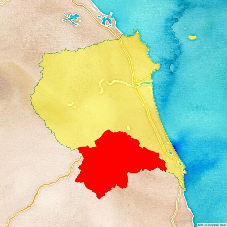 Bản đồ vị trí huyện Ba Tơ
