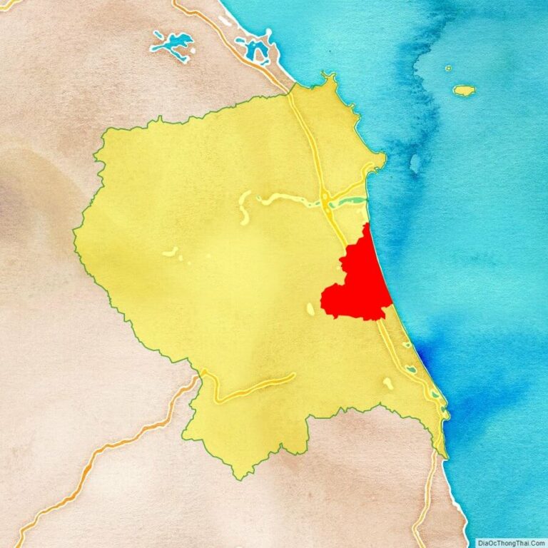 Bản đồ vị trí huyện Mộ Đức