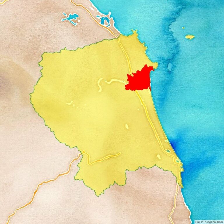 Bản đồ vị trí thành phố Quảng Ngãi