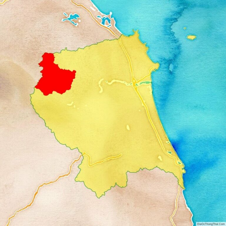 Bản đồ vị trí huyện Tây Trà