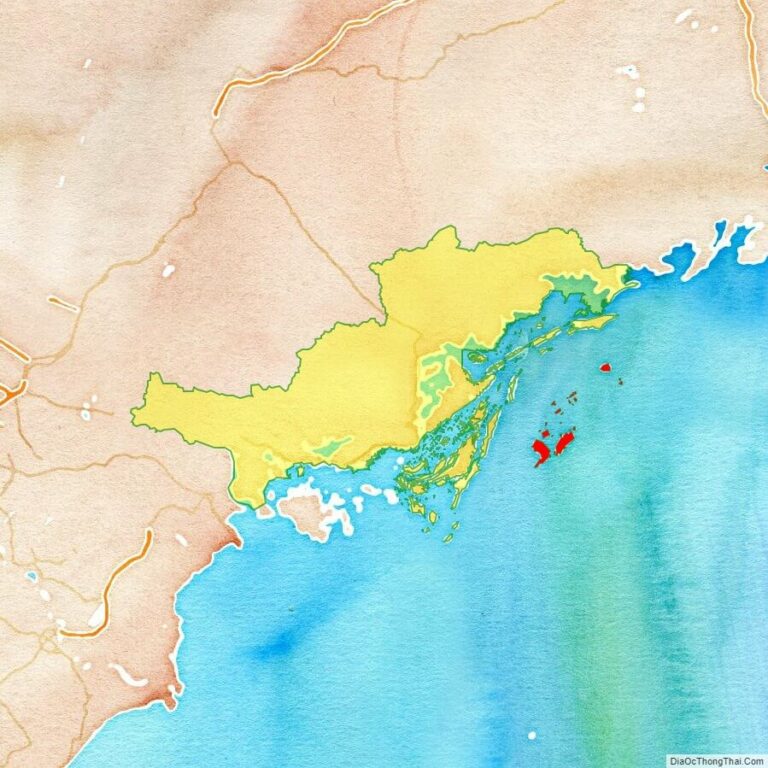 Bản đồ vị trí huyện Cô Tô