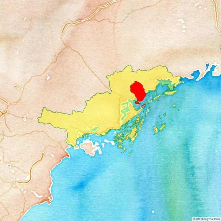 Bản đồ vị trí huyện Đầm Hà