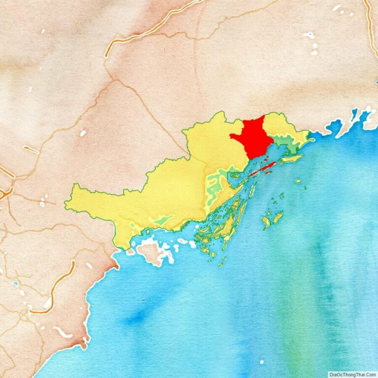 Bản đồ vị trí huyện Hải Hà