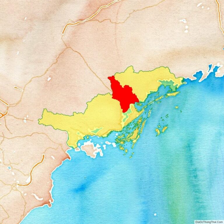 Bản đồ vị trí huyện Tiên Yên