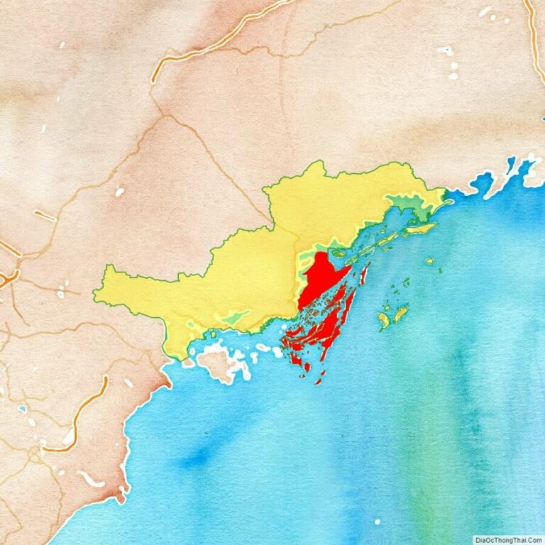 Bản đồ vị trí huyện Vân Đồn