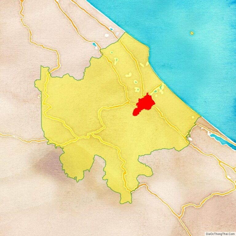 Bản đồ vị trí thành phố Đông Hà