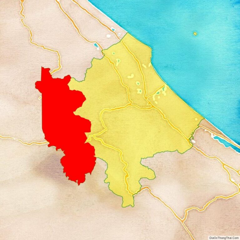 Bản đồ vị trí huyện Hướng Hóa