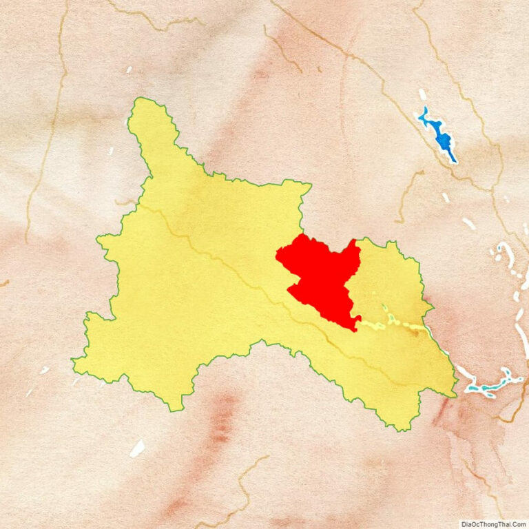 Bản đồ vị trí huyện Bắc Yên