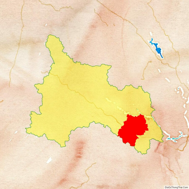 Bản đồ vị trí huyện Mộc Châu