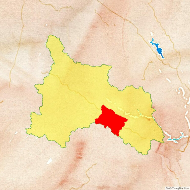 Bản đồ vị trí huyện Yên Châu