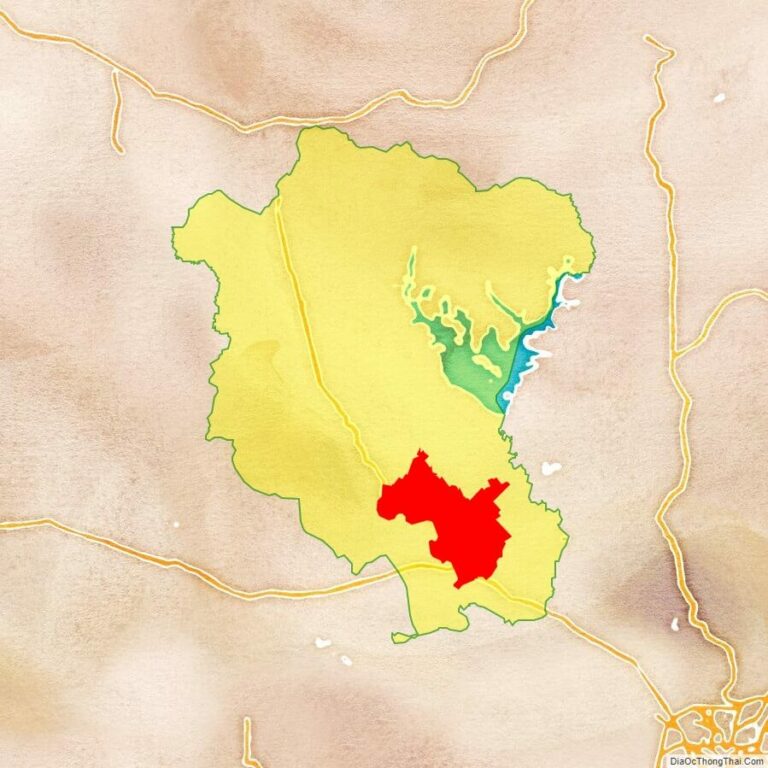 Bản đồ vị trí huyện Gò Dầu