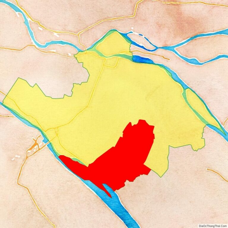 Bản đồ vị trí huyện Trà Ôn